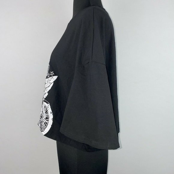 Shein Curve 4XL Plus Size Paradise California Motorcycle Cropped Tee - Picture 8 of 12